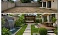 create landscape and garden design with backyard planning and 3d rendering