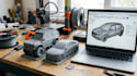 create a 3d printable car model, vehicle model and stl design