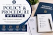 write and professionally structure policies and procedures