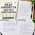 neat handwritten notes, assignments and documents