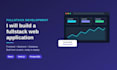 develop a fullstack web app from scratch frontend to backend