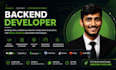 develop a nodejs backend, rest API and database
