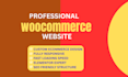 design woocommerce website design and website development