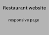build a professional restaurant website with online menu