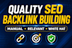 build high quality manual backlinks for your website