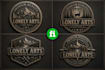 do design badge vintage retro and rustic logo