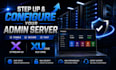 step up and configure your admin server, xtreamui and xuione
