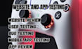 user testing website review app testing game testing qa review usability testing