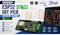design esp32 stm32 iot pcb schematic and layout in kicad