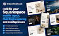 fix squarespace mobile layout, fluid engine spacing and overlap issues