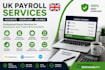 do UK payroll, paye, hmrc rti submissions and payslips