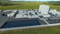 do industrial animation for energy plant, wind and hydrogen visualization video