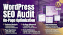 do wordpress technical SEO audit and on page optimization