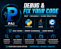 debug and fix your python c and java