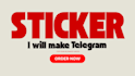 make telegram sticker for your business