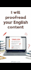 proofread and edit your article, blog or essay perfectly