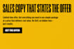 write sales copy that states your offer