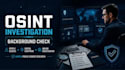 do osint investigation, people search, and background check