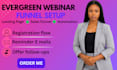 setup your clickfunnels gohighlevel kajabi  webinar funnel