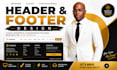 design header and footer website