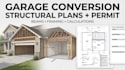 design garage conversion structural plans and calculations permit drawings