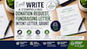 write a compelling donation request, fundraising letter, intent letter, grant