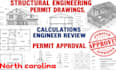 structural engineer permit drawing engineer stamp north carolina