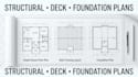 draw california structural or deck framing and foundation plan