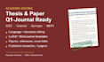 edit and format your thesis or paper for q1 journals