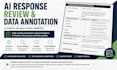 review ai responses, annotate data, and label content