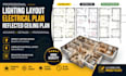 design your house lighting layout, electrical plan, and reflected ceiling plan