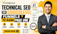 do technical SEO for gohighlevel funnels to rank page one