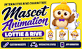 lottie, interactive rive mascot character animations with state machine for apps