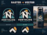manually vector trace and convert your logo to svg