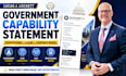 create a professional capability statement for government contracts