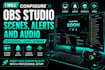 configure obs studio scenes, alerts, and audio