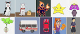 create 2d pixel art characters for your projects