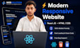 build modern responsive website using react js html css