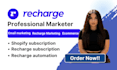setup recharge shopify automation recharge ecommerce subscription management