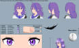 design a professional anime model sheet ready to use
