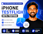 provide 12 testers or 20 testers for iphone testflight beta testing and feedback