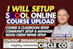 setup skool course upload online course creation classroom curriculum lessons