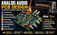 design analog audio pcb for guitar effect, mic preamp,amplifier and audio device