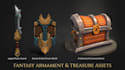 create stylized low poly fantasy 3d game props