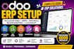 setup odoo accounting, bookkeeping, cleanup, mrp and payroll