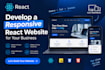 develop a responsive react website for your business