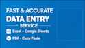 do exact data entry