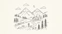 draw simple black and white illustration