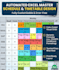 design custom automated excel timetable, master schedule, and shift roster