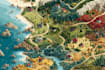 design a unique vector map, realistic or fantasy